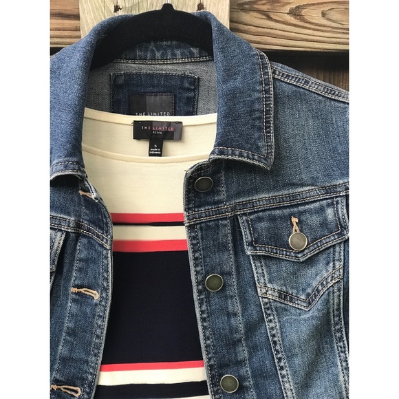 🌈LIMITED • Stretch Denim Jacket - Picture 3 of 4